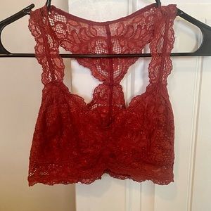 Express lace bralette size small perfect condition color rust